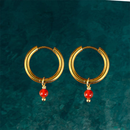 Osealina Waterproof Earrings Carnelian