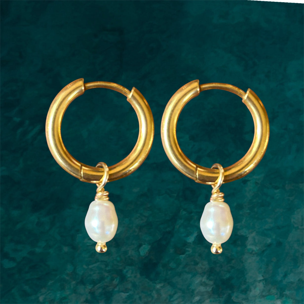 Osealina Waterproof Earrings Natural Pearl