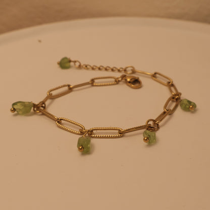 Peridot Bracelet gold