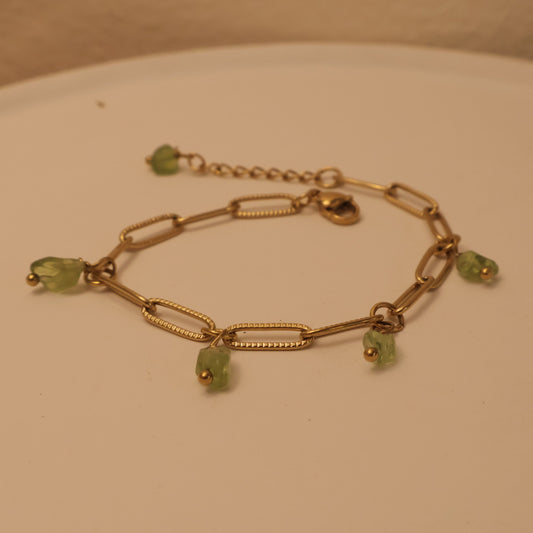 Peridot Bracelet gold
