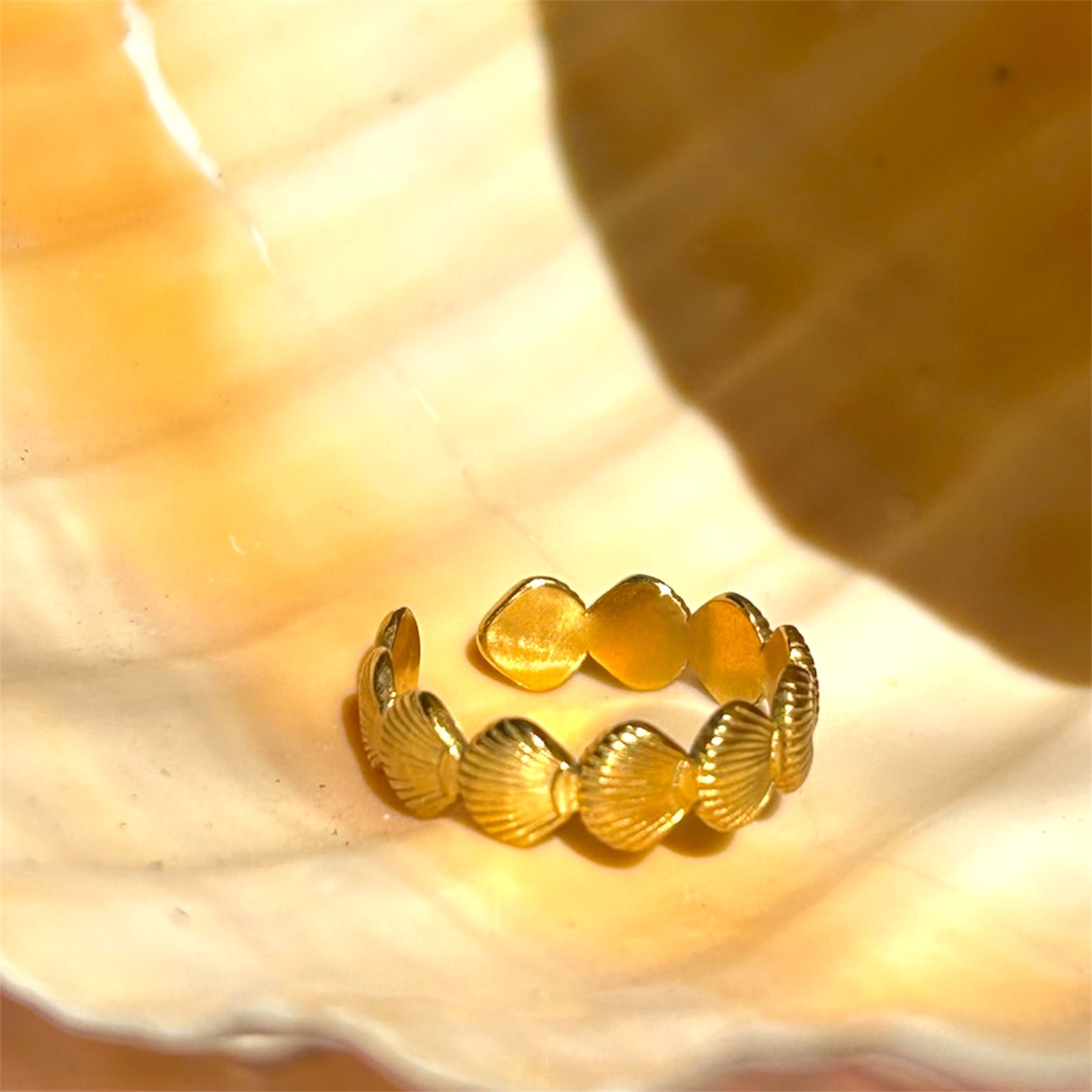 Shell Ring open Osealina Jewellery
