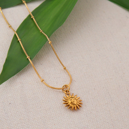 Tiny Sun Necklace