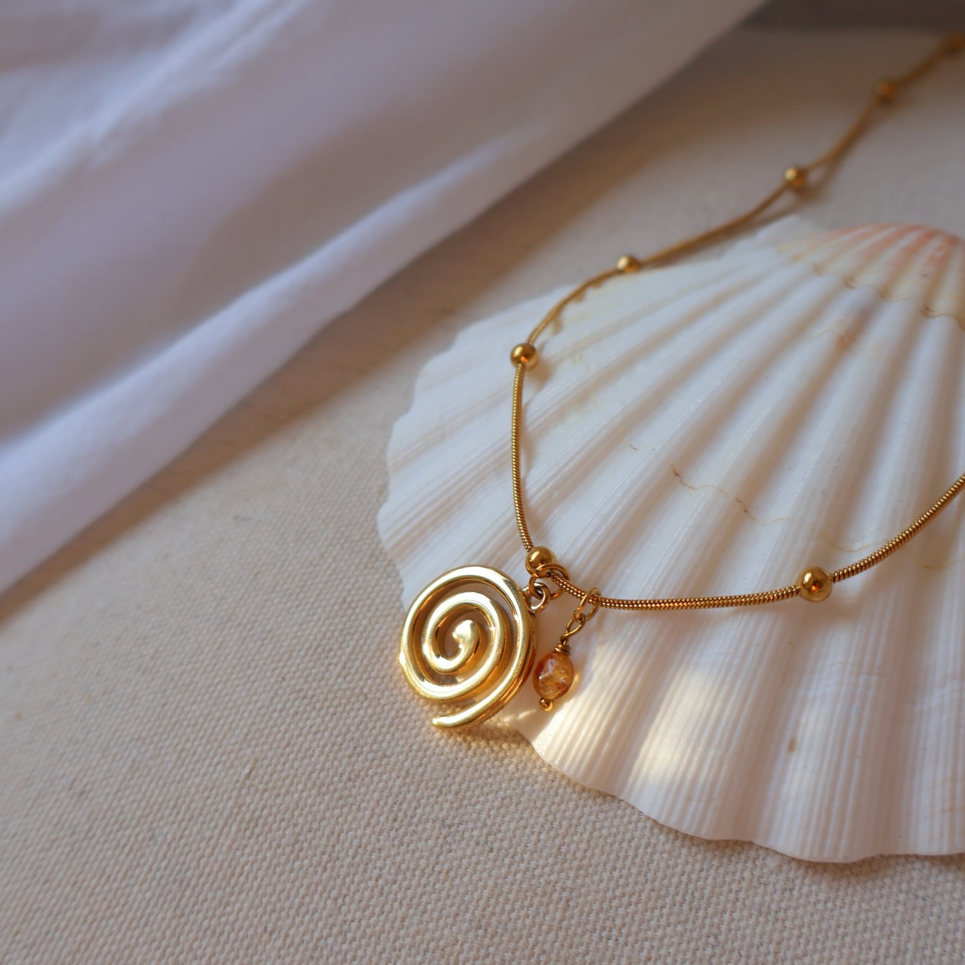 Spiral Gold necklace