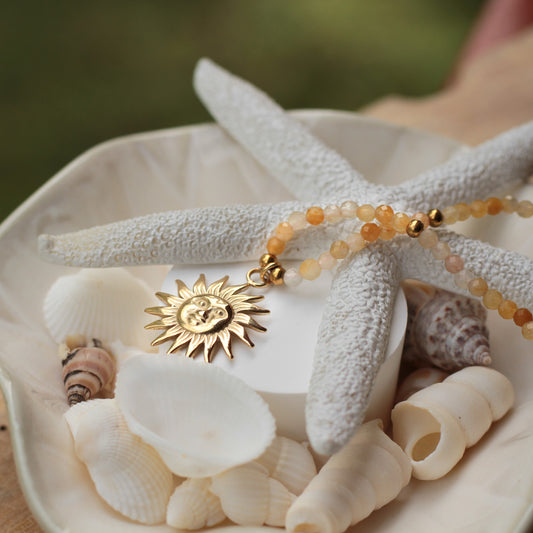 Sun Necklace Yellow Osealina Jewellery