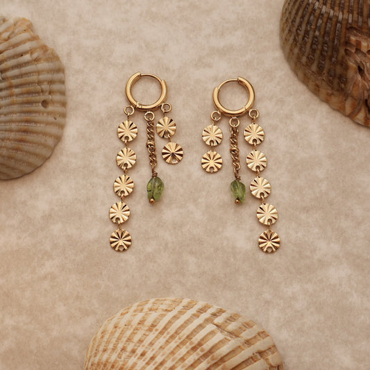 Earrings -  Peridot Sunny Drops