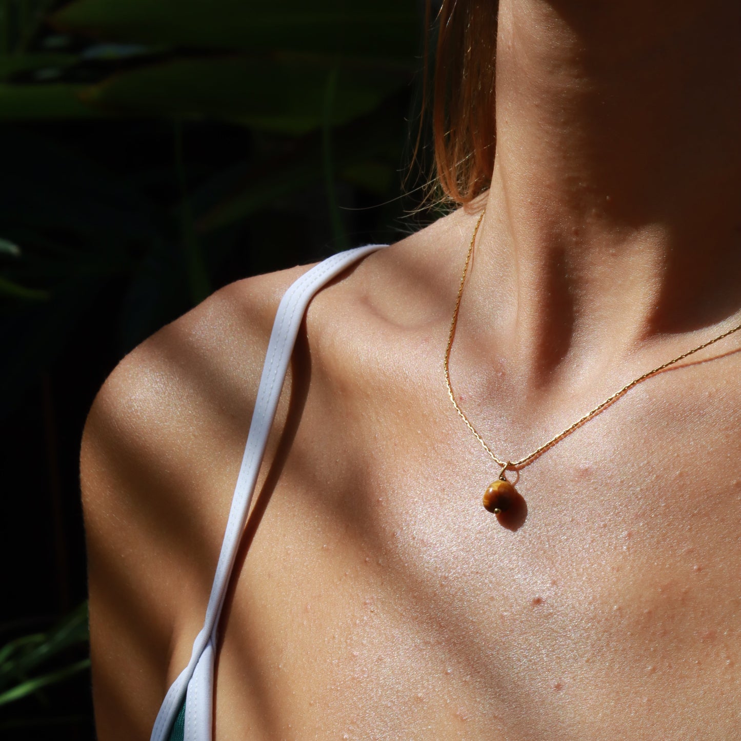 Tigers Eye Necklace - Gold