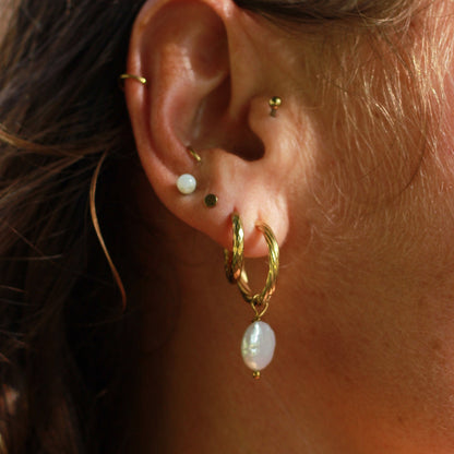 Twisted Pearl Earrings - Two Looks in One