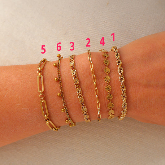 Gold Bracelets - Personalised Gemstone