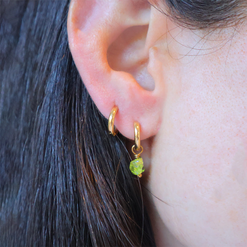 Peridot Earrings - Gold