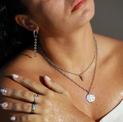 Screw Shell Necklace - Silver