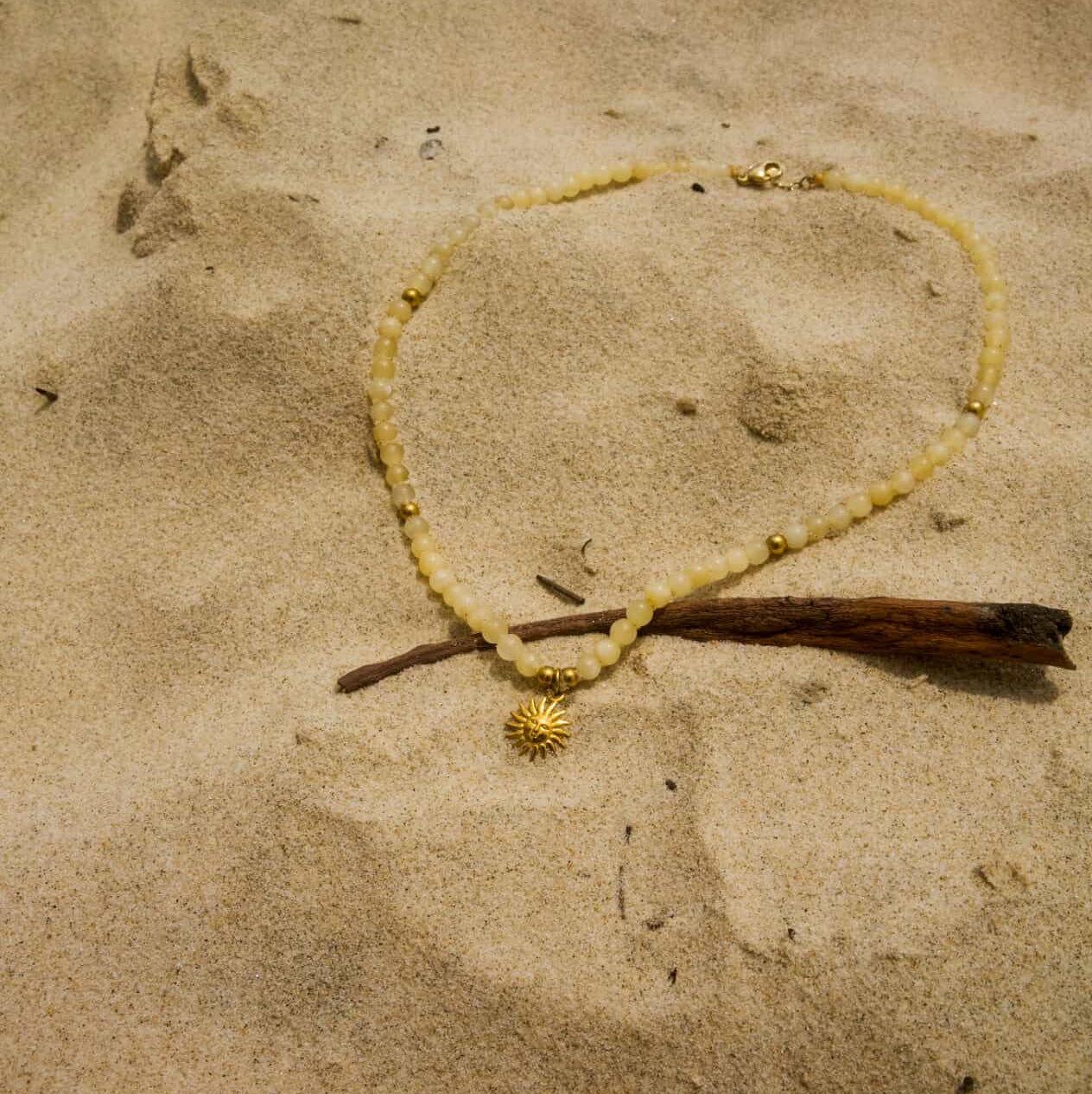 Sun Choker - Yellow Jade